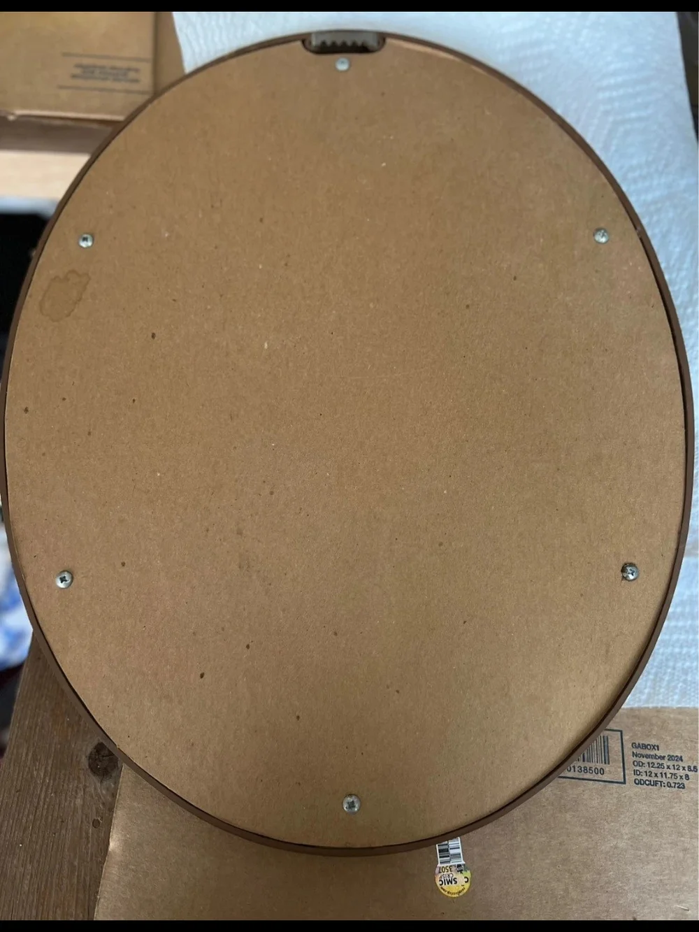 N/A oval framed